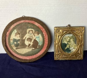 lot 265 image: Pair of Small Framed Vintage Prints