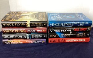 lot 267 image: Group of 8 Vince Flynn  Thrillers
