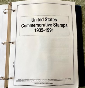 lot 121 image: Mystic Stamp 1935-1991 U.S. Commemorative Stamp Album  (Complete )