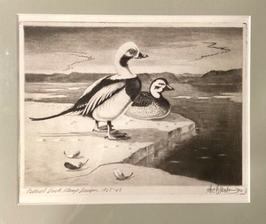 lot 146 image: Les Kouba Duck Stamp Submission Print