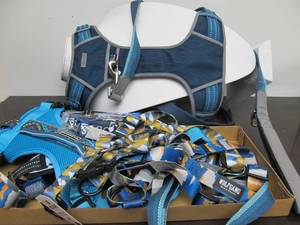 lot 65 image: Group of New & Like-New Dog Harnesses & Leashes