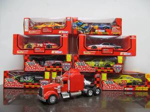 lot 107 image: Large Group of Diecast Metal Race Cars