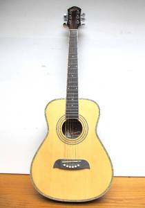 lot 130 image: Very Nice OSCAR SCHMIDT by Washburn Model OGHS-A Junior Size Acoustic Guitar