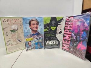 lot 182 image: Lot of 4 Large Broadway Musical CAST SIGNED Posters 