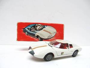 lot 196 image: Vintage Near Mint TEKNO Denmark Monza GT Spyder Diecast Race Car in Original Box