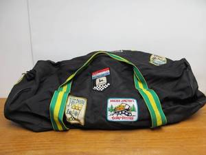 lot 77 image: Very Cool Vintage 1970s JOHN DEERE Snowmobile Bag wGreat Patches 