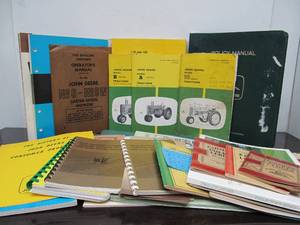 lot 104 image: Estate Collection of Vintage JOHN DEERE TractorImplement Manuals Brochures Advertising etc