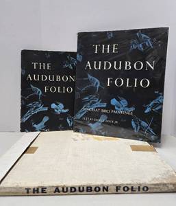 lot 263 image: Large Vintage AUDOBON Folio w30 Bird Prints