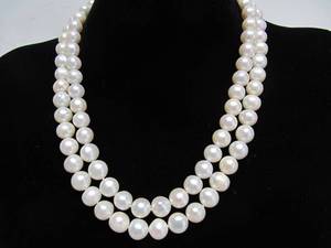 lot 226 image: New With Tags Double Strand Genuine Pearl Necklace