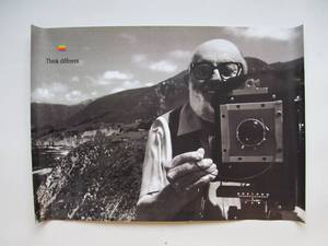 lot 242 image: Large Original Vintage 90s APPLE Computer Think Different Advertising Poster - Ansel Adams