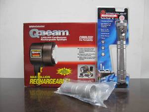 lot 148 image: Group of Brand New Flashlights including LARGE Brinkmann Q-Beam