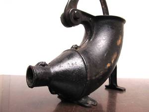 lot 156 image: Large Original Antique 1880s era Cast Iron Sausage Stuffer