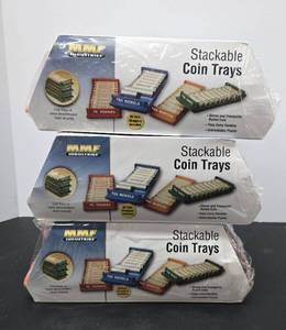 lot 322 image: 3 Brand New Sets of Coin Sorting Trays
