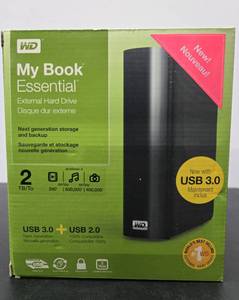 lot 331 image: Brand New WD My Book Essential 2TB External Hard Drive