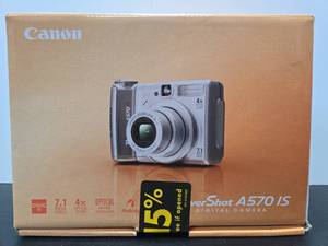 lot 337 image: Brand New Unused CANON PowerShot A570IS Camera