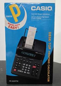 lot 342 image: New in Box CASIO Desktop Printing Calculator