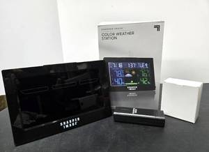 lot 346 image: New or Like-New Sharper Image Color Weather Station