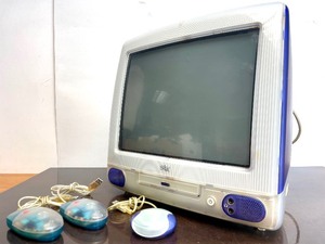 lot 310 image: Retro Working APPLE iMac Blue Computer wMouse etc