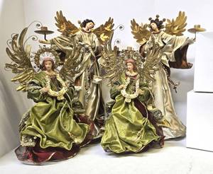 lot 368 image: 2 Sets of Quality Large Higher End Christmas Angels