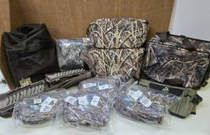 lot 372 image: Large Lot of Camo Coolers Hunting Gear etc