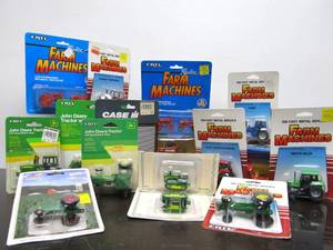 lot 278 image: Large Group of Mint in Package 80s-90s Diecast Farm Vehicles
