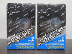 lot 281 image: 2 Brand New Sealed Boxes of 1991 Leaf Series 2 Baseball Cards