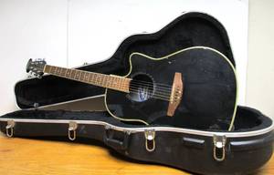 lot 287 image: OVATION Applause Summit Series Model AE-28 Acoustic  Electric Guitar wExcellent Hard Case