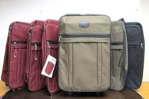 lot 300 image: Lot of 6 New with Tags Small Carry-On Size Suitcases