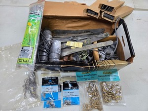 lot 250 image: Estate Lot of Lead Weights & Duck Decoy Making Supplies
