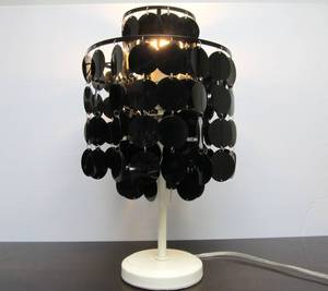 lot 426 image: Retro Circle Plastic Sequins Chandelier Style Accent Lamp