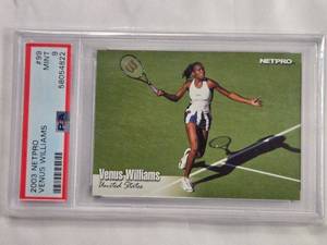 lot 3 image: 2003 NetPro Venus Williams Rookie Tennis Card, PSA 9 Mint