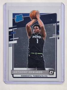 lot 7 image: Anthony Edwards Rated Rookie Basketball Card - Donruss Optic 2020-21 No. 151