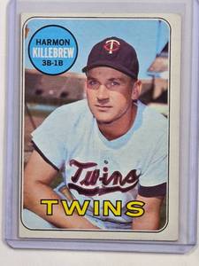 lot 18 image: Harmon Killebrew 1969 Baseball Card Number 375