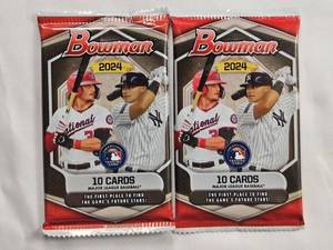 lot 34 image: Lot of 2 - 2024 Bowman Baseball Card Packs