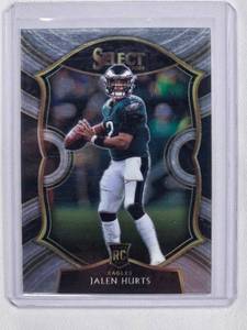 lot 38 image: Jalen Hurts Rookie 2020 Panini Select Concourse No. 50
