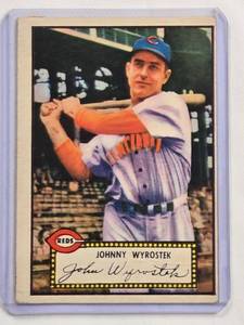 lot 39 image: Johnny Wyrostek 1952 Topps Vintage Baseball Card No. 13