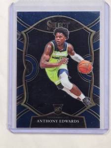 lot 70 image: Anthony Edwards 2020-21 Panini Select Concourse Rookie Card No. 61