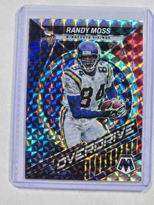 lot 83 image: Randy Moss Overdrive 2021 Panini Mosaic Prizm No. OS-2