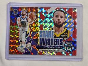 lot 94 image: Stephen Curry 2023-24 Mosaic Insert - Stare Masters Prizm Card No. 18