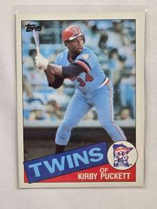 lot 96 image: Kirby Puckett Rookie 1987 Topps No. 536