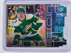 lot 105 image: Brock Faber Rookie Foil Die Cut  Upper Deck UD3-7, Numbered 4221000
