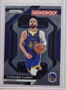 lot 108 image: Stephen Curry 2023-24 Prizm Monopoly Insert No. PS8