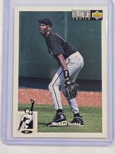 lot 138 image: Michael Jordan Rookie Baseball Card Upper Deck Collectors Choice No. 23