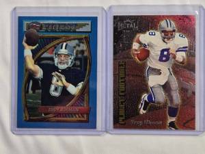 lot 144 image: Lot of 2 Troy Aikman Premium Inserts - 1994 Topps Finest No. 202, 1999 Skybox Metal Universe 10 of 15