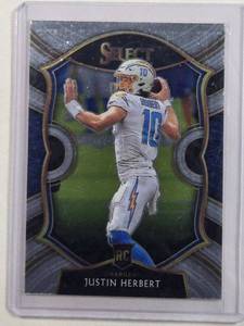 lot 152 image: Justin Herbert Rookie Panini Select No. 44