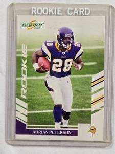 lot 178 image: Adrian Peterson Rookie 2007 Score No. 341