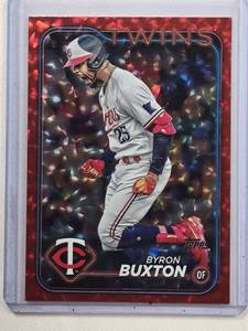 lot 191 image: Byron Buxton 2024 Topps Red Foil SP No. 94, Numbered 43199