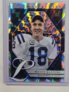 lot 218 image: Peyton Manning 2021 Panini Donruss Legends Series No. LS1