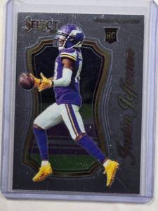 lot 220 image: Justin Jefferson Rookie 2020 Panini Select Football No. SCR-9