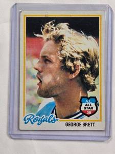 lot 230 image: George Brett 1978 Topps No. 100 A.L. All-Star